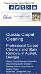 Mobile Screenshot of classic-carpetcleaning.com